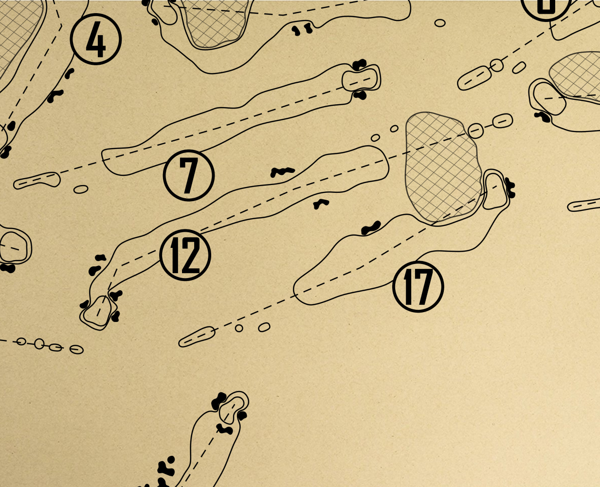Country Club of Virginia Tuckahoe Creek Course Outline (Print)