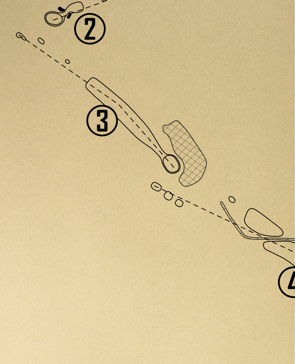 Chautauqua Golf Club - Hill Course Outline (Print)