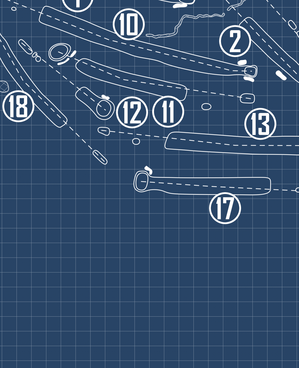 Chautauqua Golf Club - Lake Course Blueprint (Print)