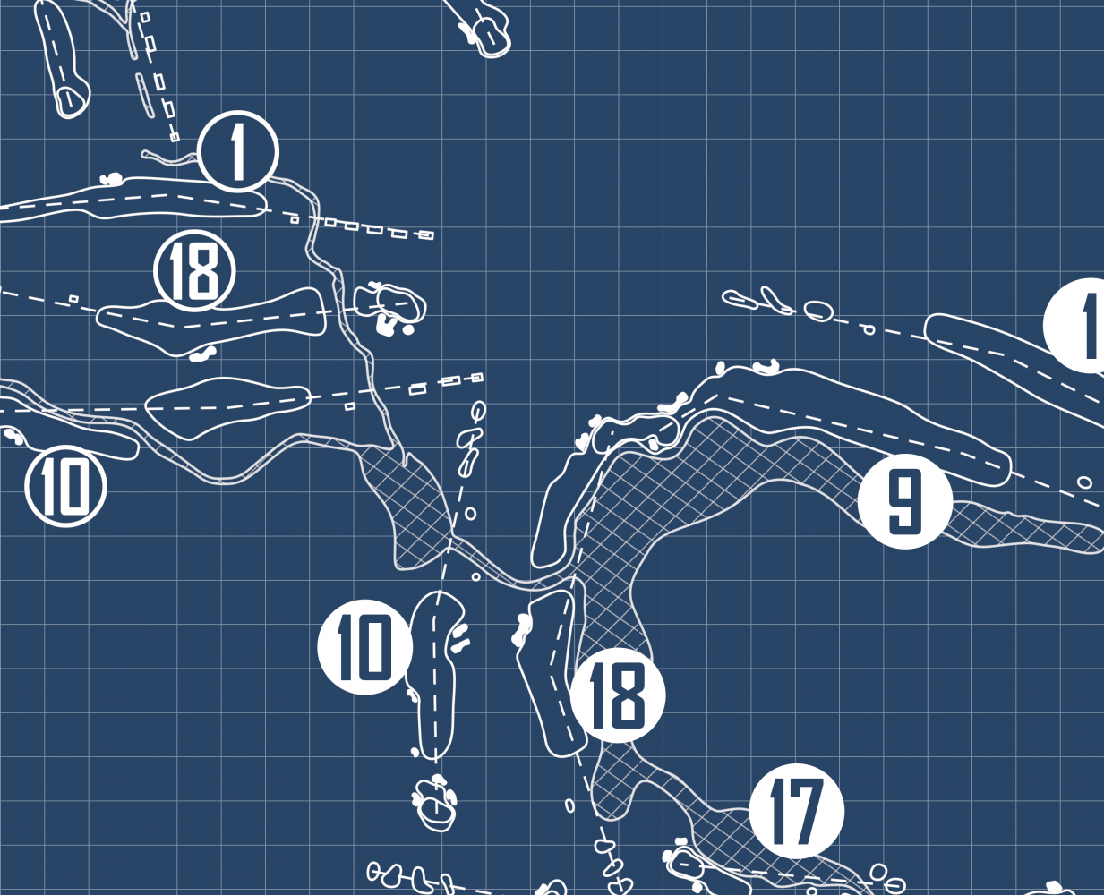 Chenal Country Club Blueprint (Print)