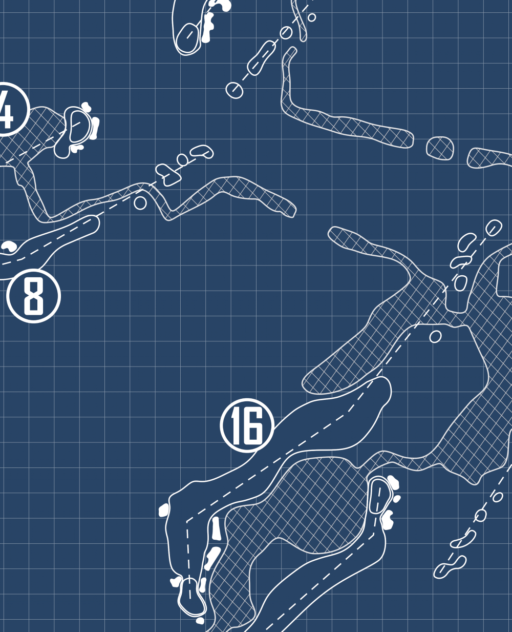 Chenal Country Club Founder's Course Blueprint (Print)