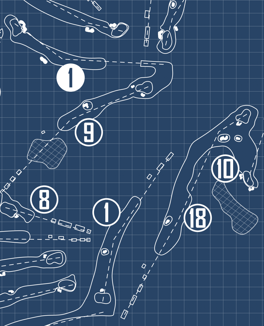 Cherokee Town & Country Club Blueprint (Print)
