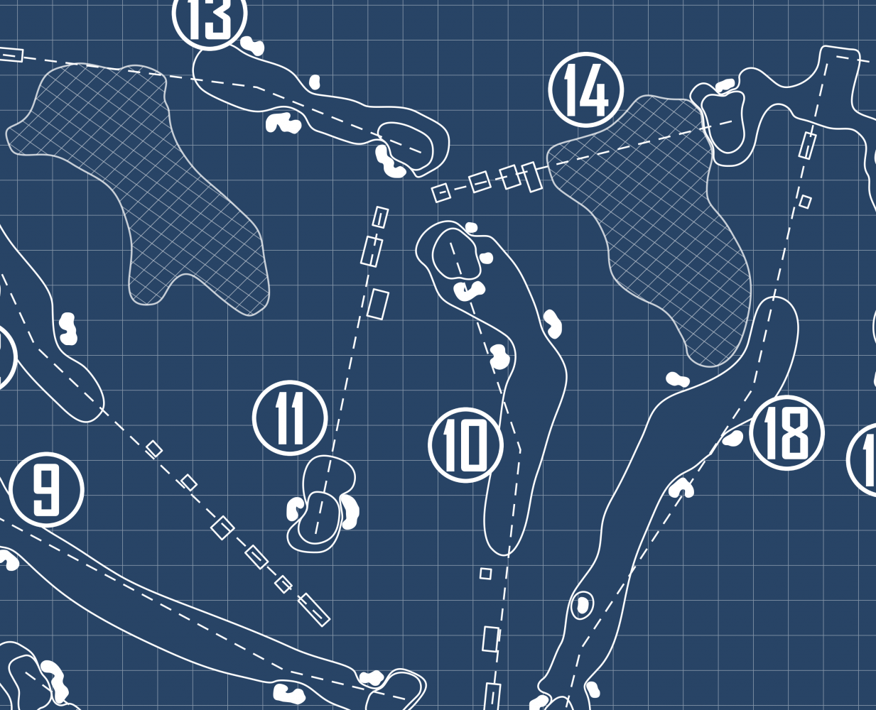 Cherokee Town & Country Club North Course Blueprint (Print)