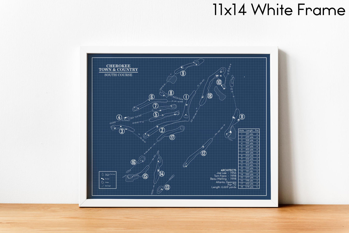Cherokee Town & Country Club South Course Blueprint (Print)