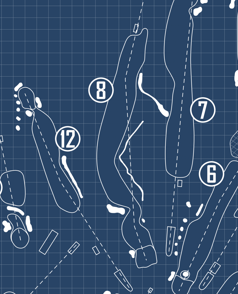 Cherry Valley Club Blueprint (Print)
