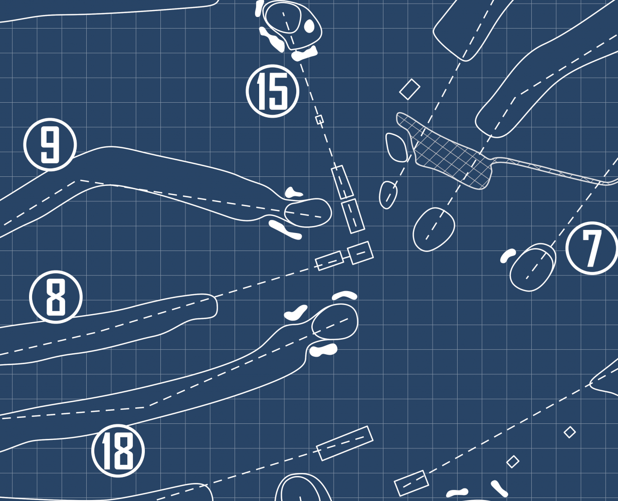 Corning Country Club Blueprint (Print)