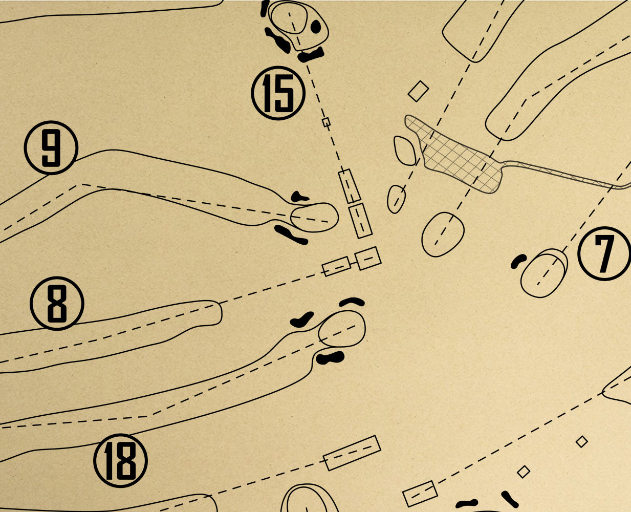 Corning Country Club Outline (Print)