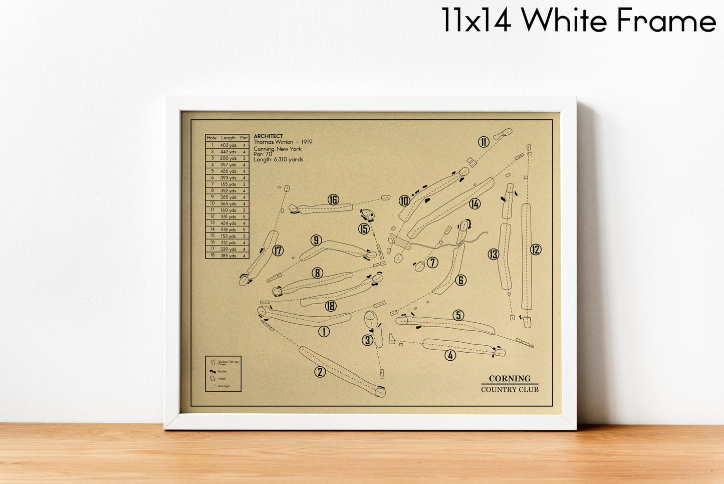 Corning Country Club Outline (Print)