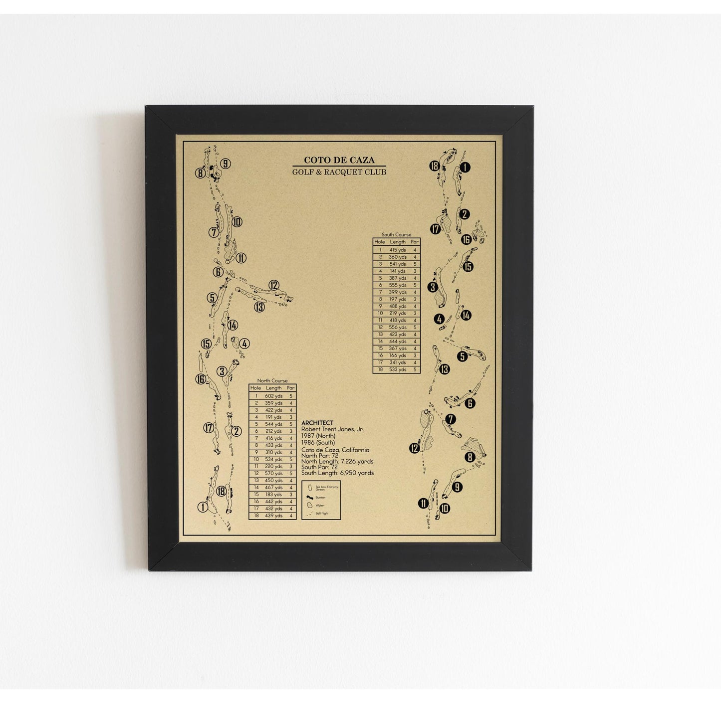 Coto de Caza Golf & Racquet Club Outline (Print)