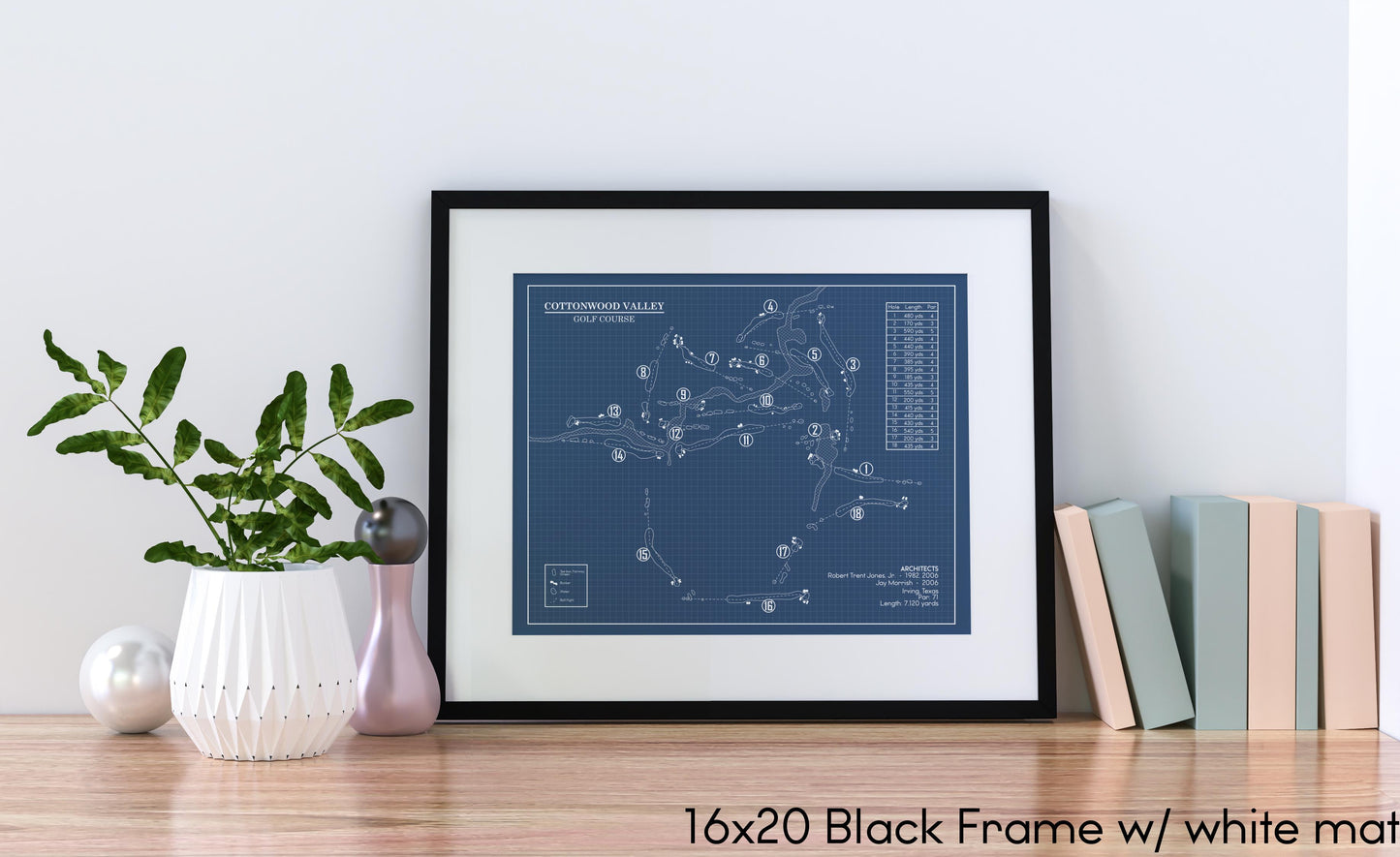 Cottonwood Valley Golf Course Blueprint (Print)