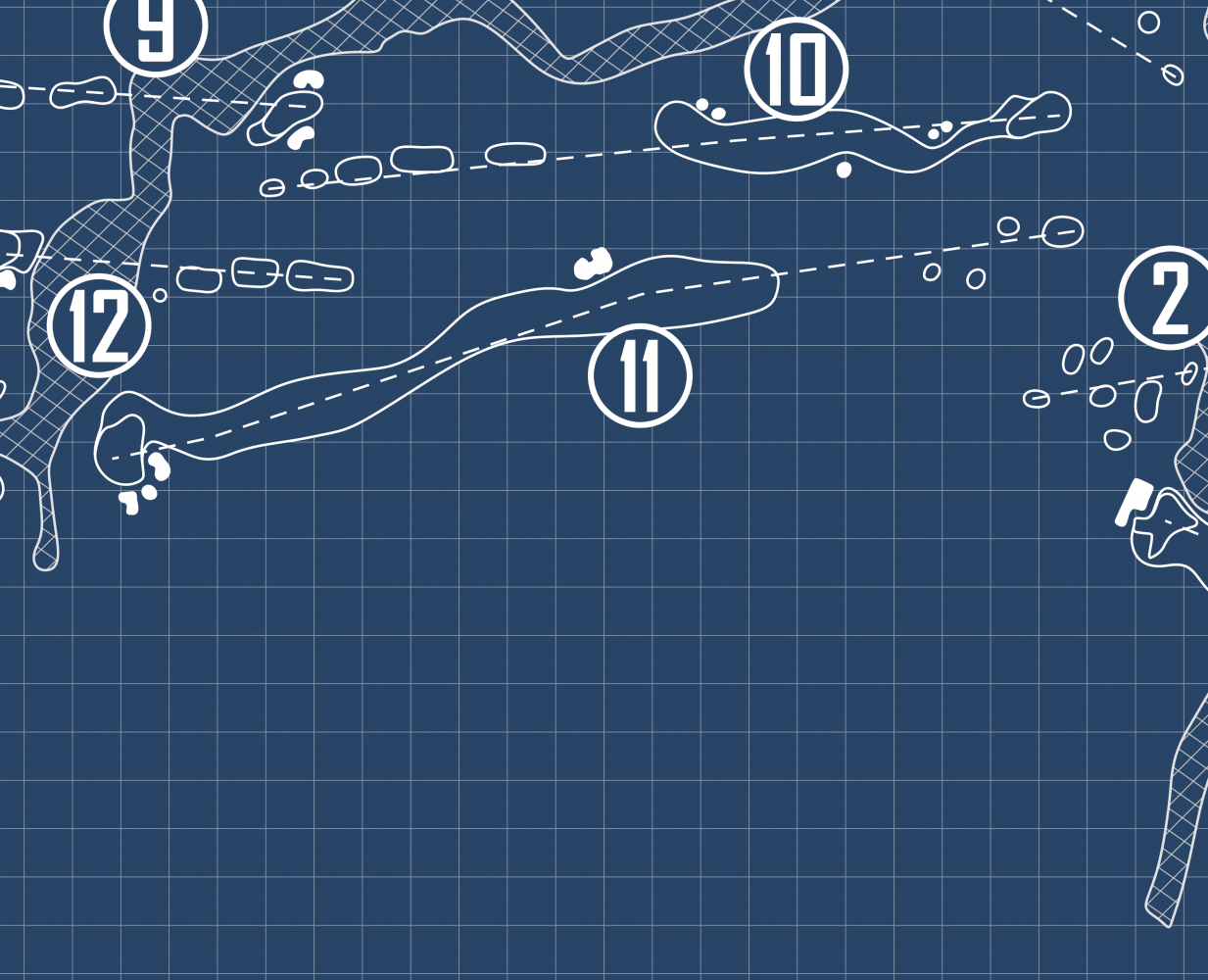 Cottonwood Valley Golf Course Blueprint (Print)