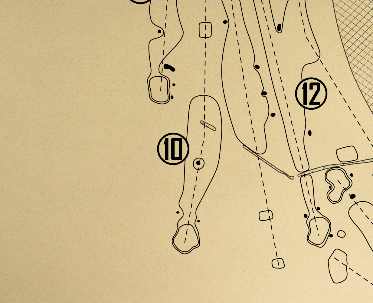 Crail Golf Society Balcomie Links Outline (Print)