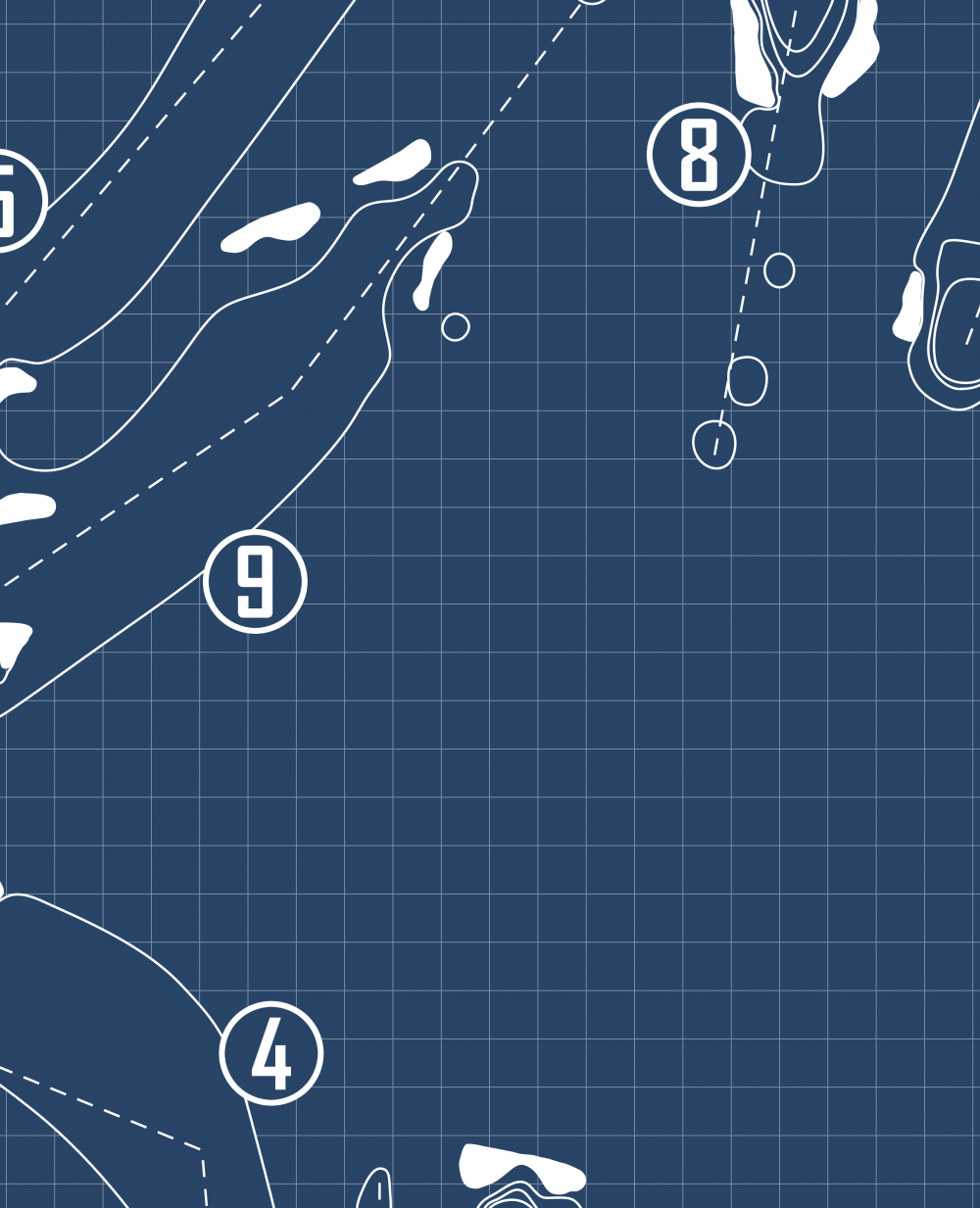 Culver Academies Golf Course Blueprint (Print)