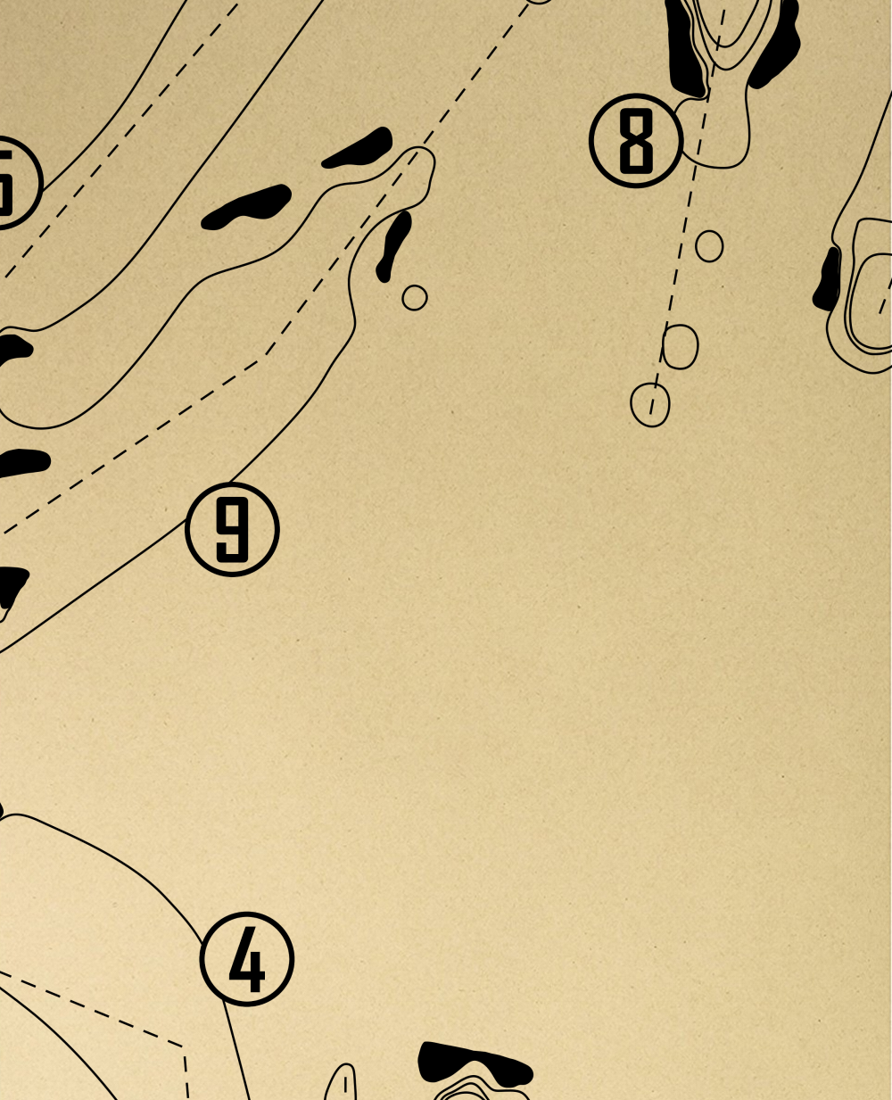 Culver Academies Golf Course Outline (Print)