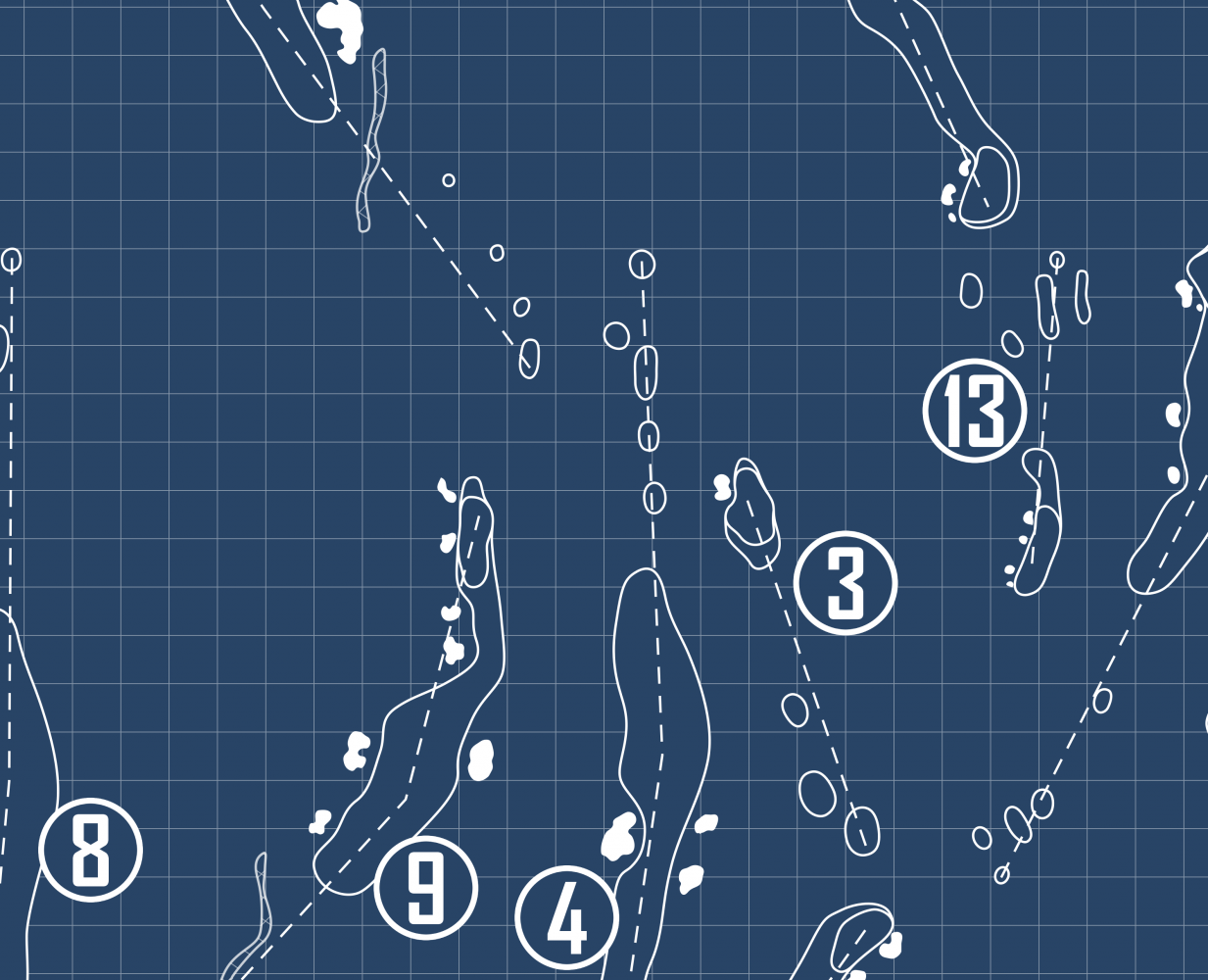 Dallas National Golf Club Blueprint (Print)