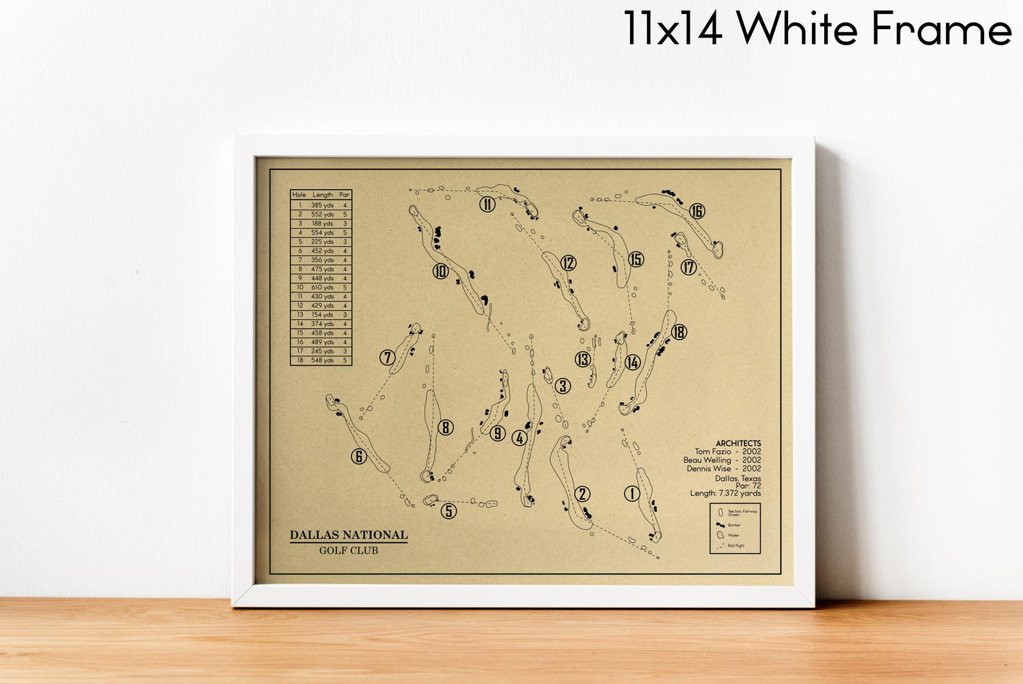 Dallas National Golf Club Outline (Print)