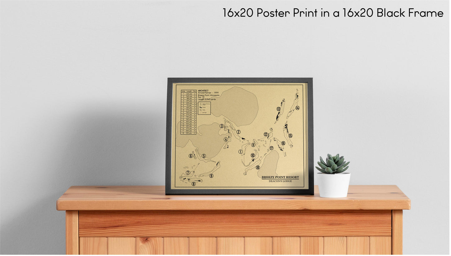 Deacon’s Lodge at Breezy Point Resort Outline (Print)