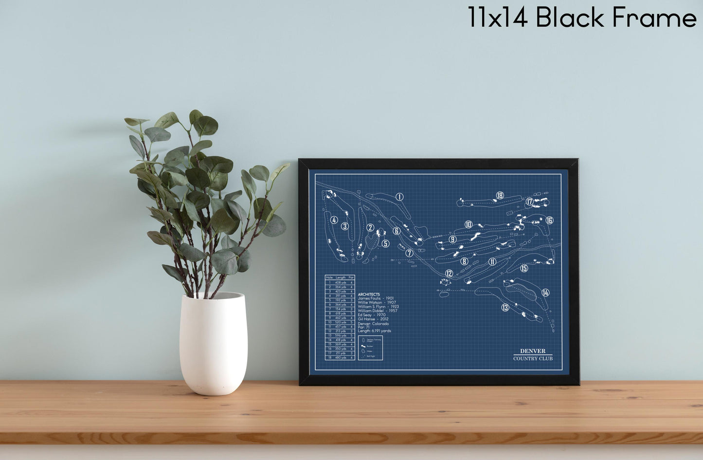 Denver Country Club Blueprint (Print)
