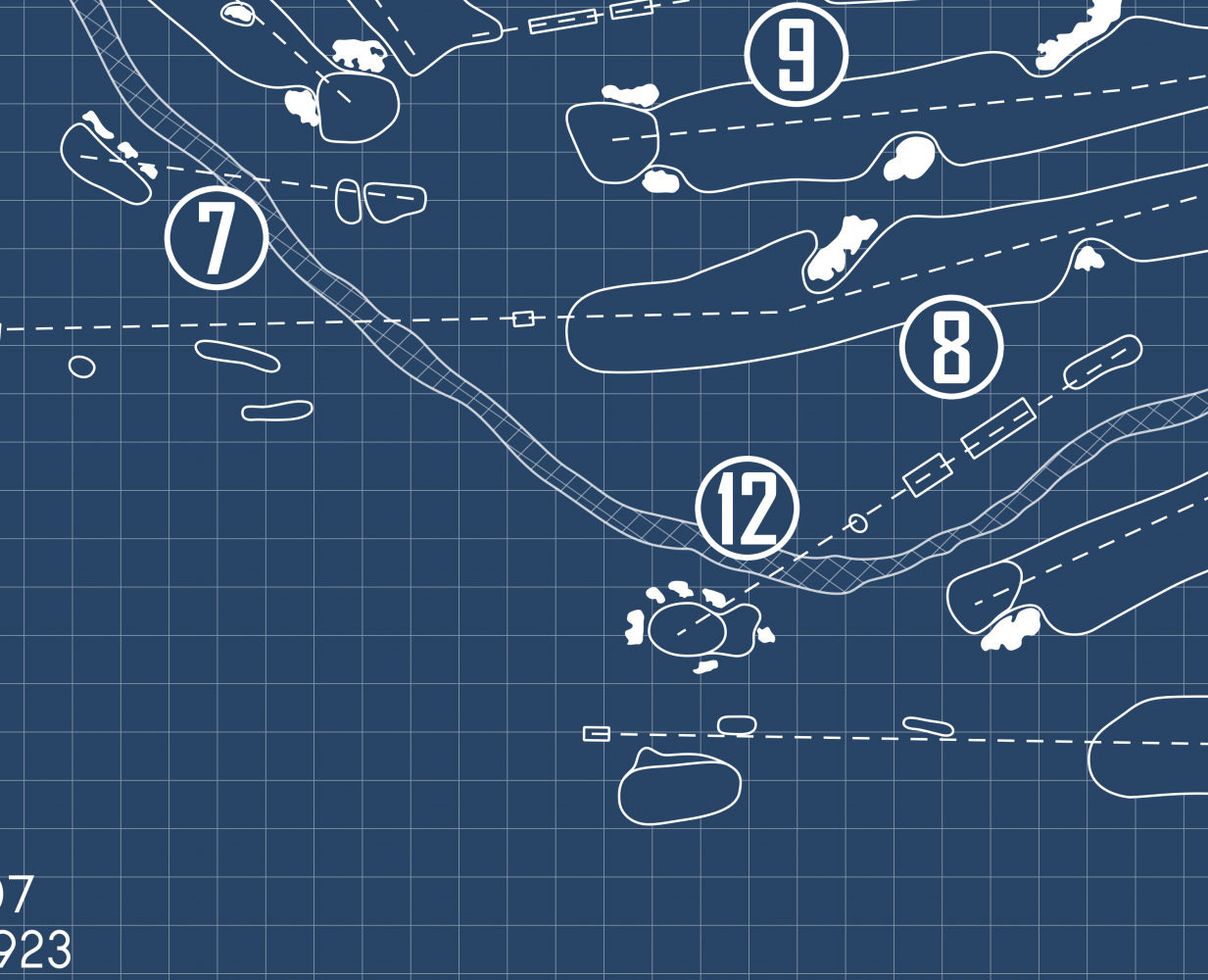 Denver Country Club Blueprint (Print)