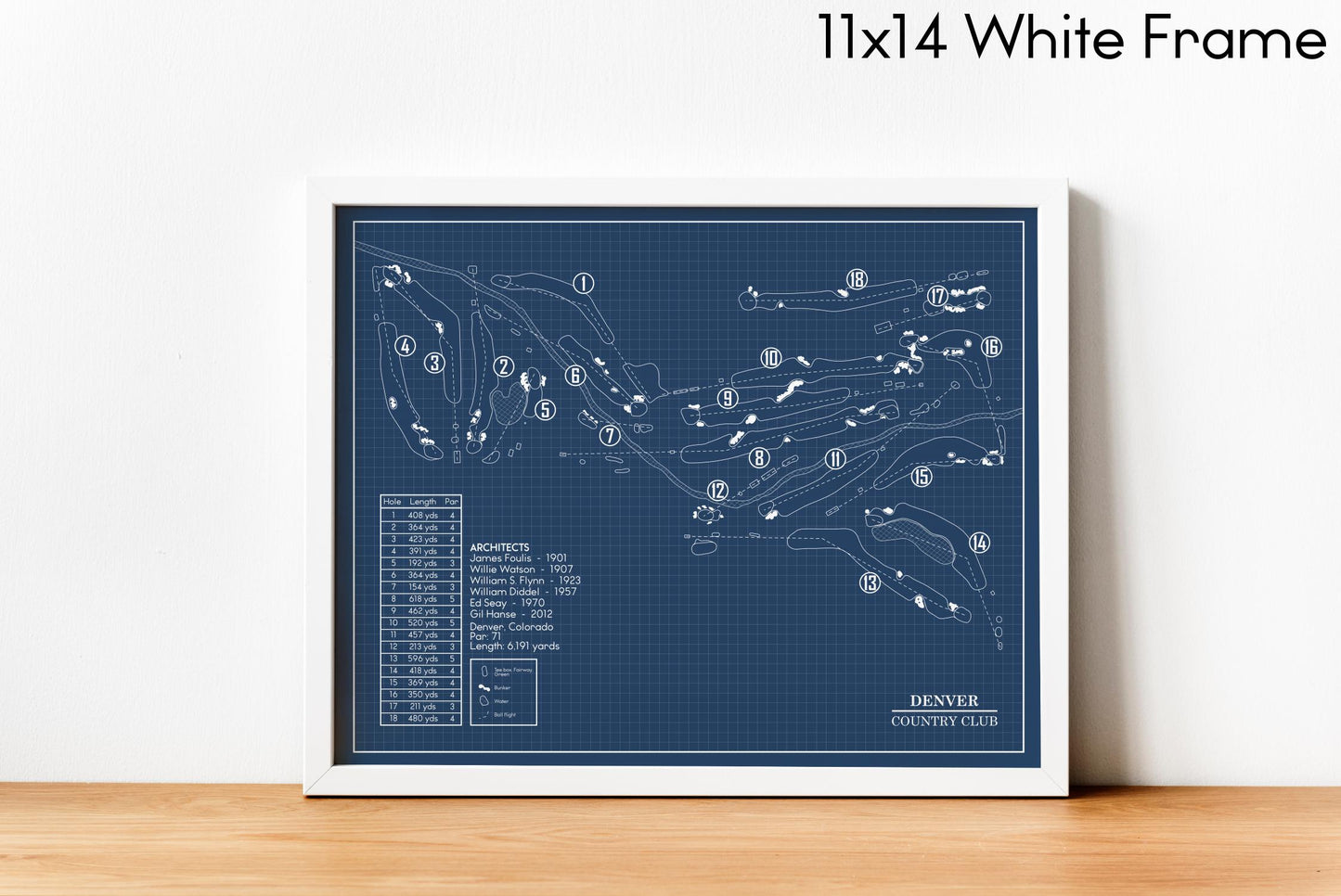 Denver Country Club Blueprint (Print)