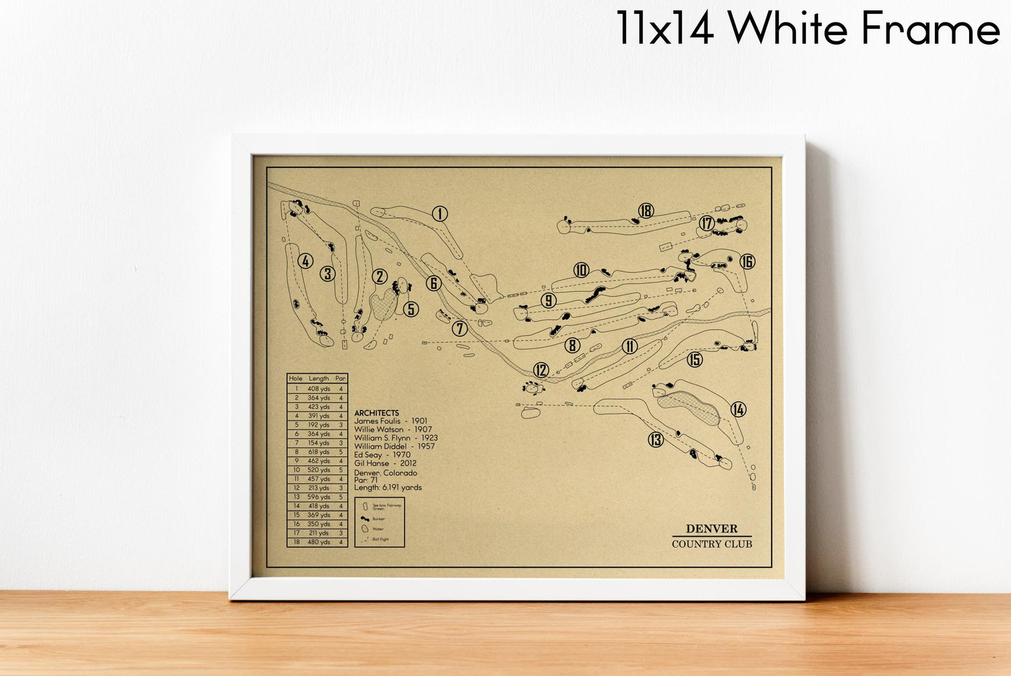 Denver Country Club Outline (Print)