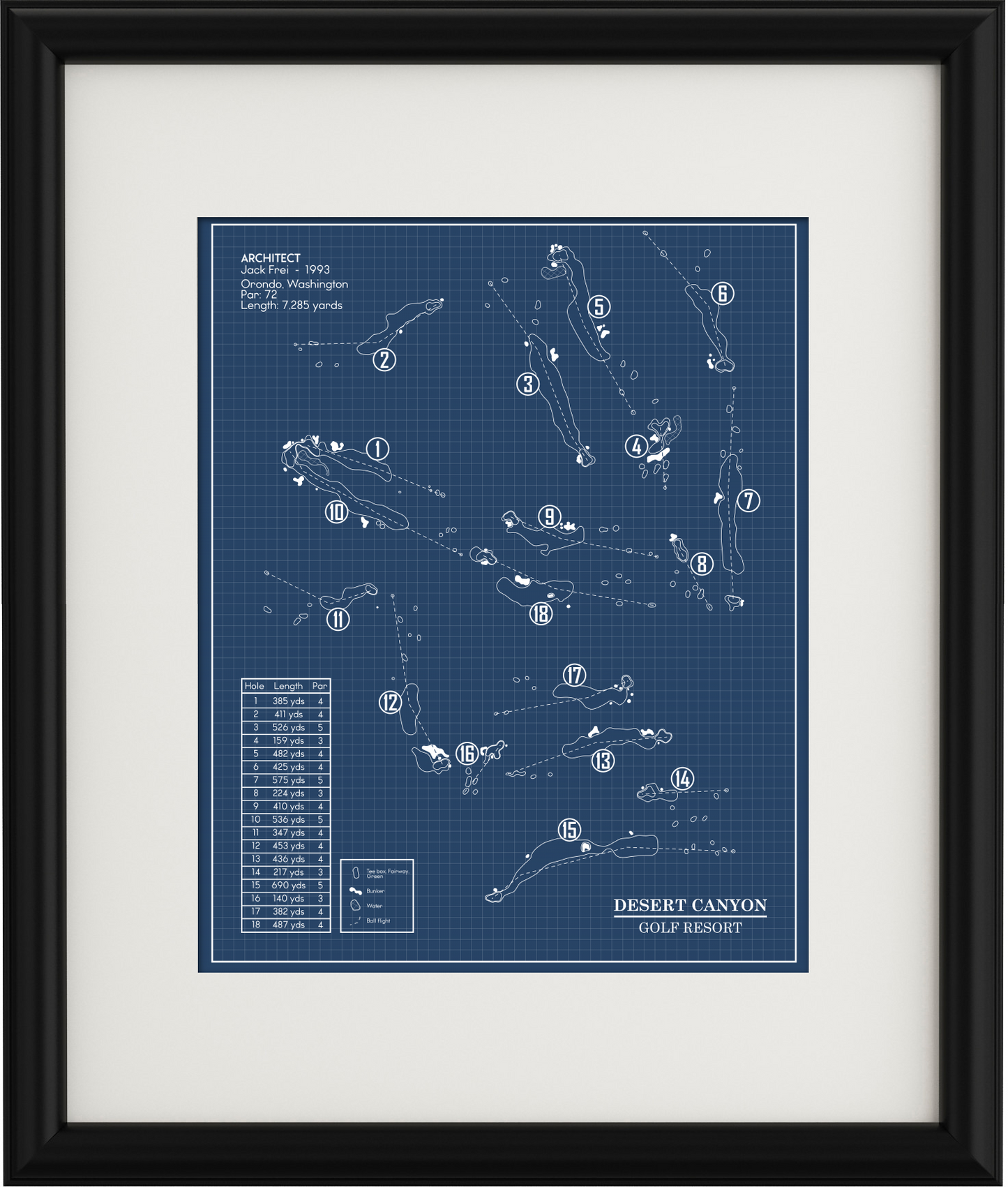 Desert Canyon Golf Resort Blueprint (Print)
