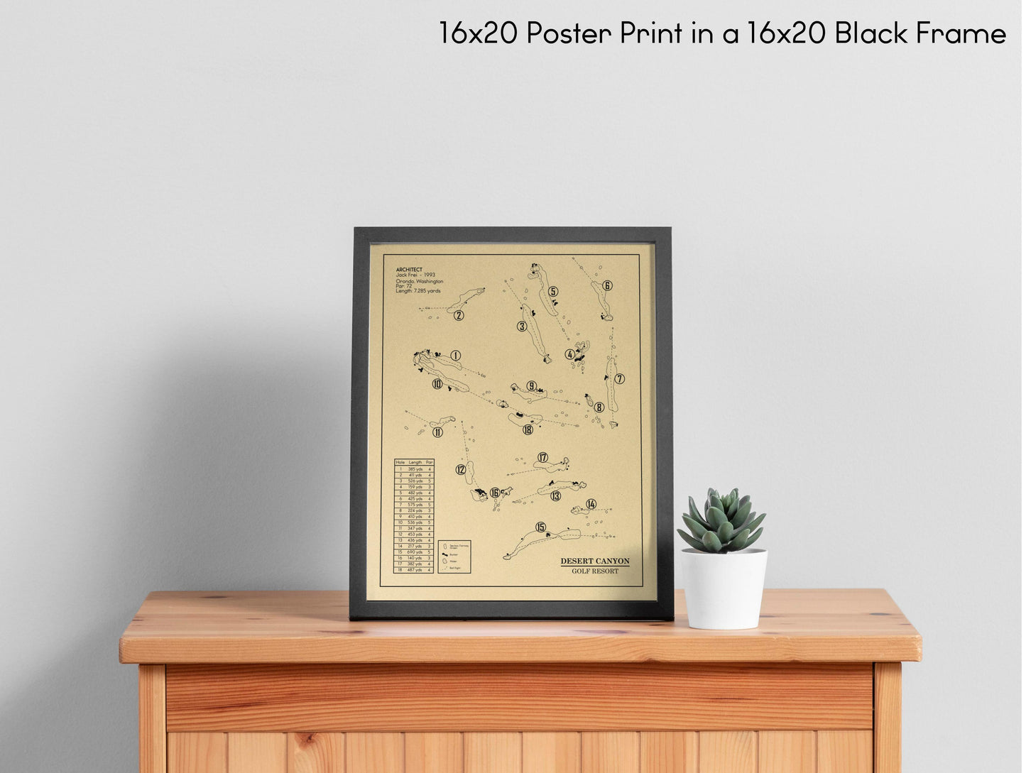 Desert Canyon Golf Resort Outline (Print)