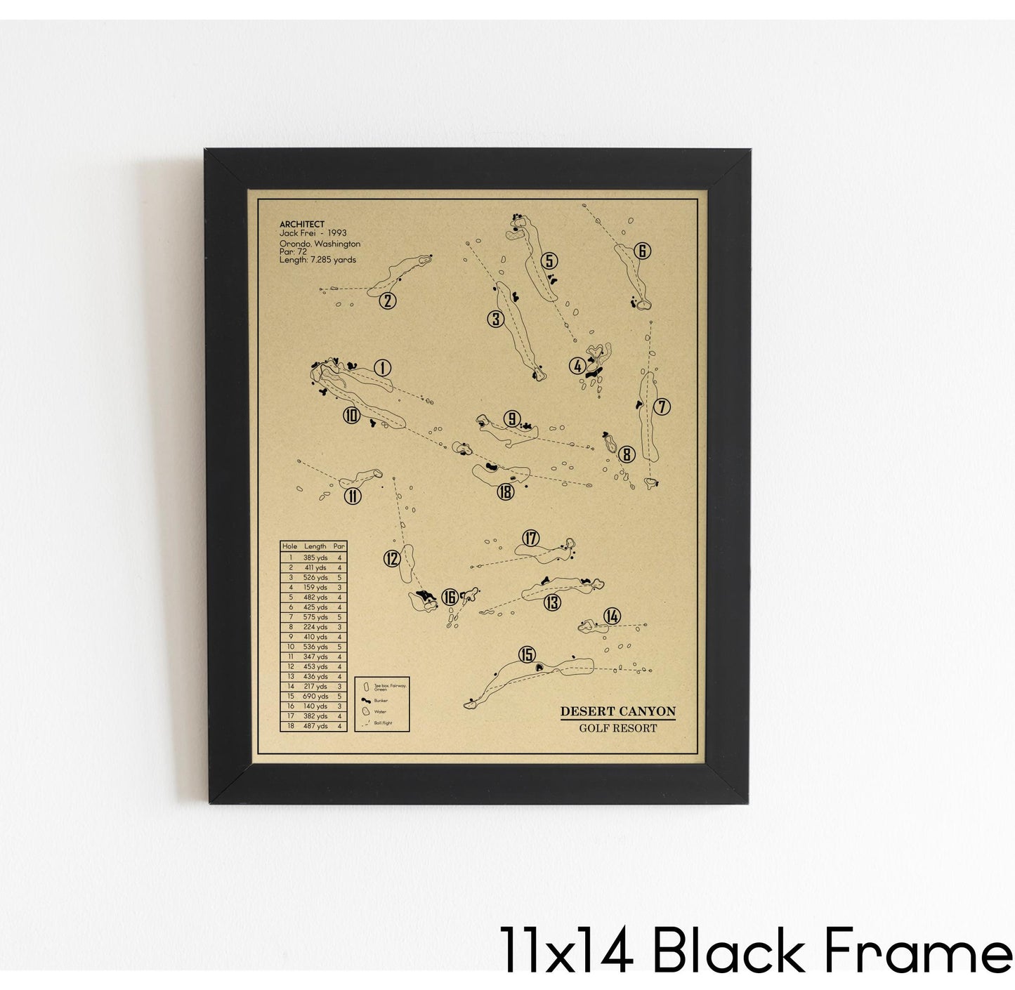 Desert Canyon Golf Resort Outline (Print)