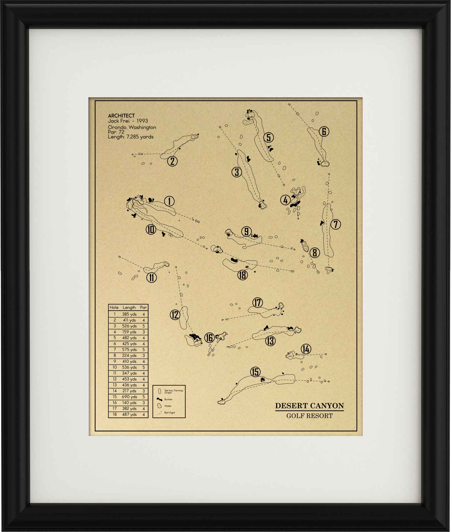 Desert Canyon Golf Resort Outline (Print)