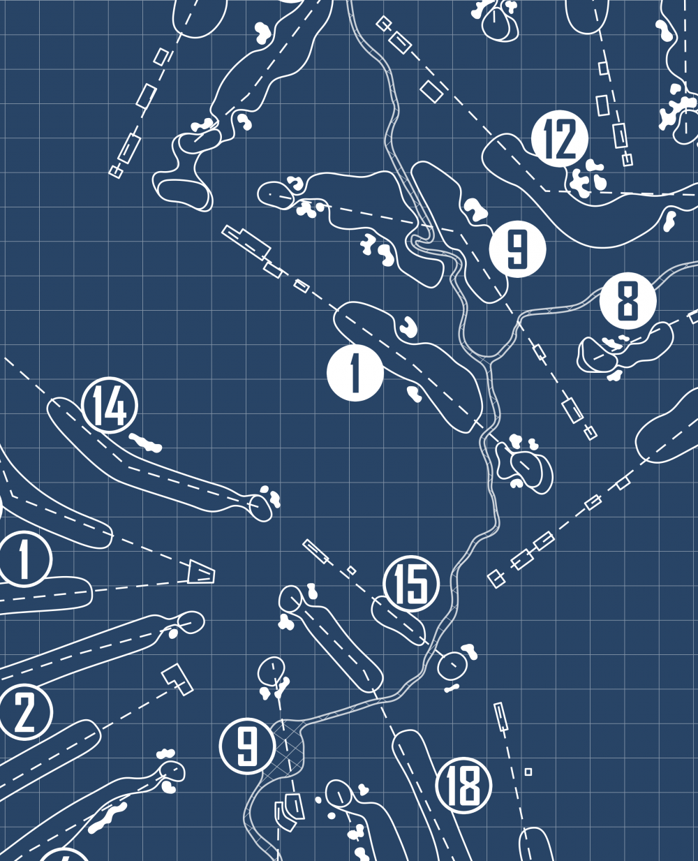 DuPont Country Club Blueprint (Print)