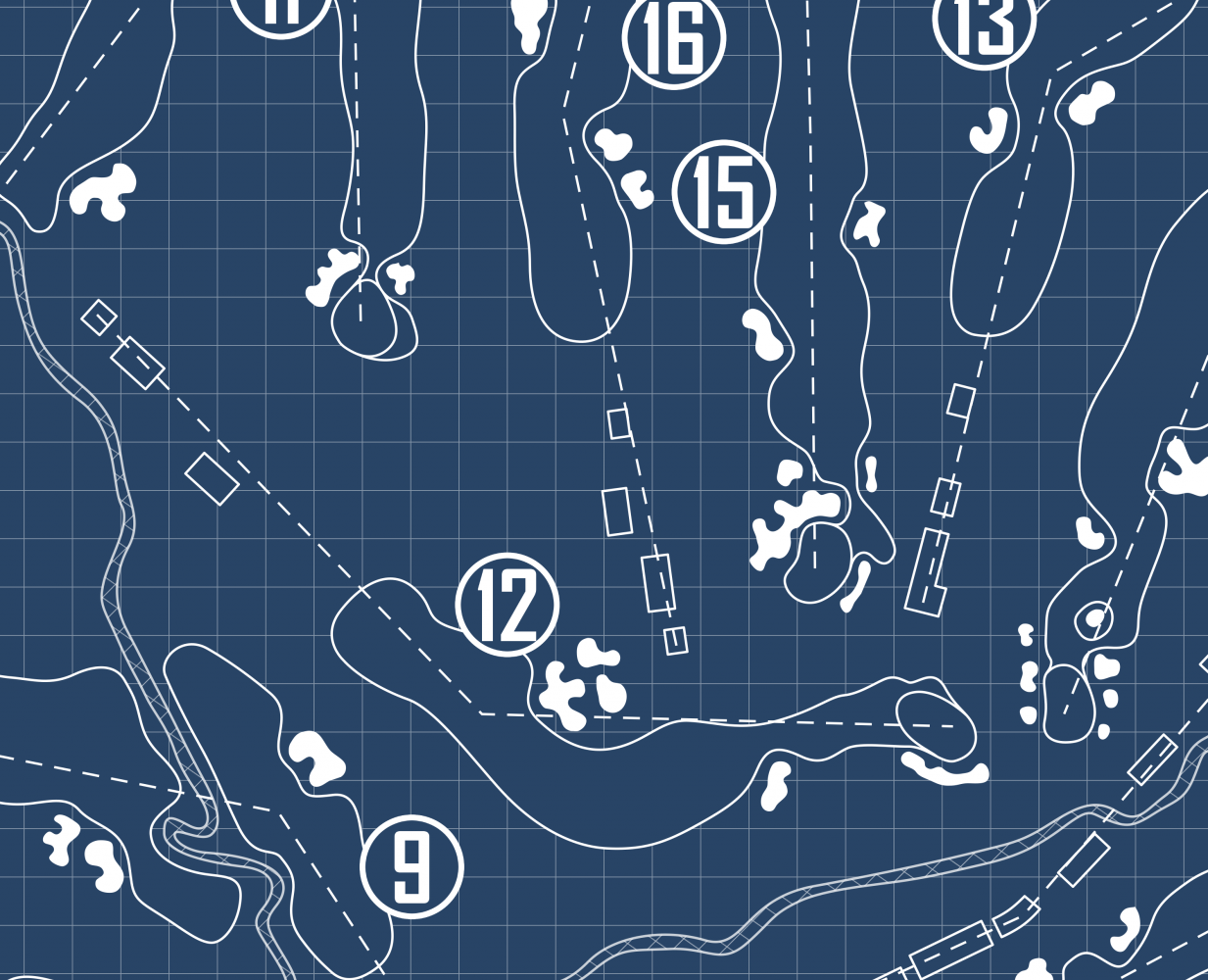 DuPont Country Club Championship Course Blueprint (Print)