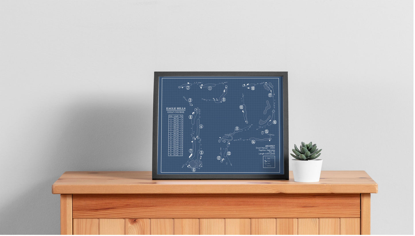 Eagle Hills Golf Course Blueprint (Print)