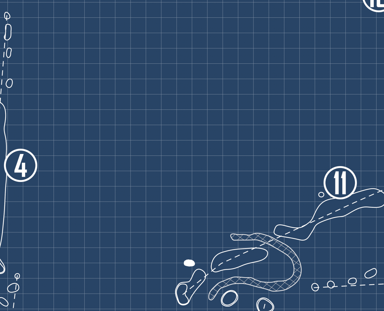 Eagle Hills Golf Course Blueprint (Print)