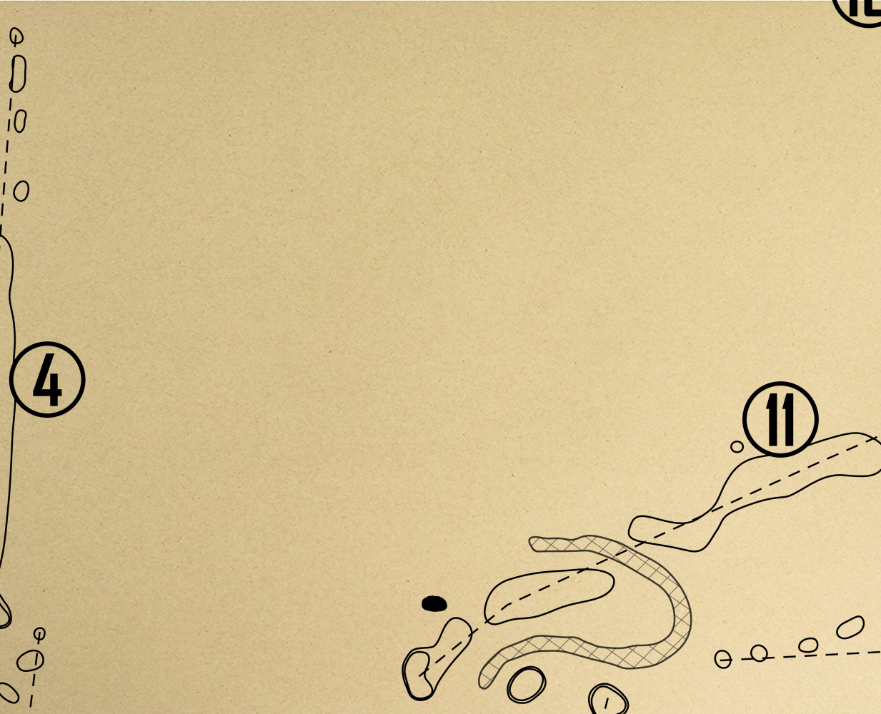 Eagle Hills Golf Course Outline (Print)