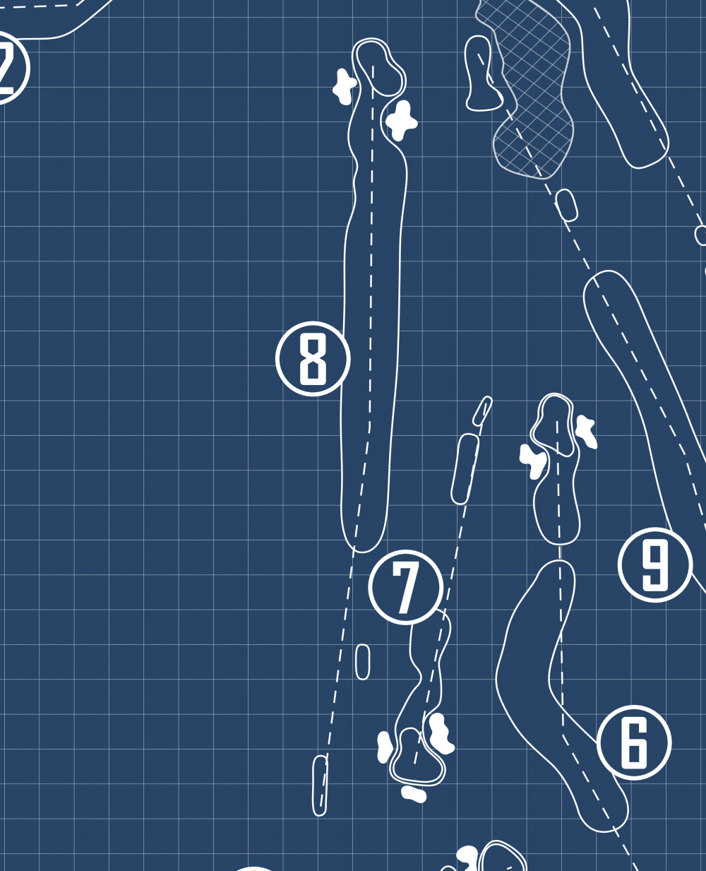 Eagle River Golf Course Blueprint (Print)