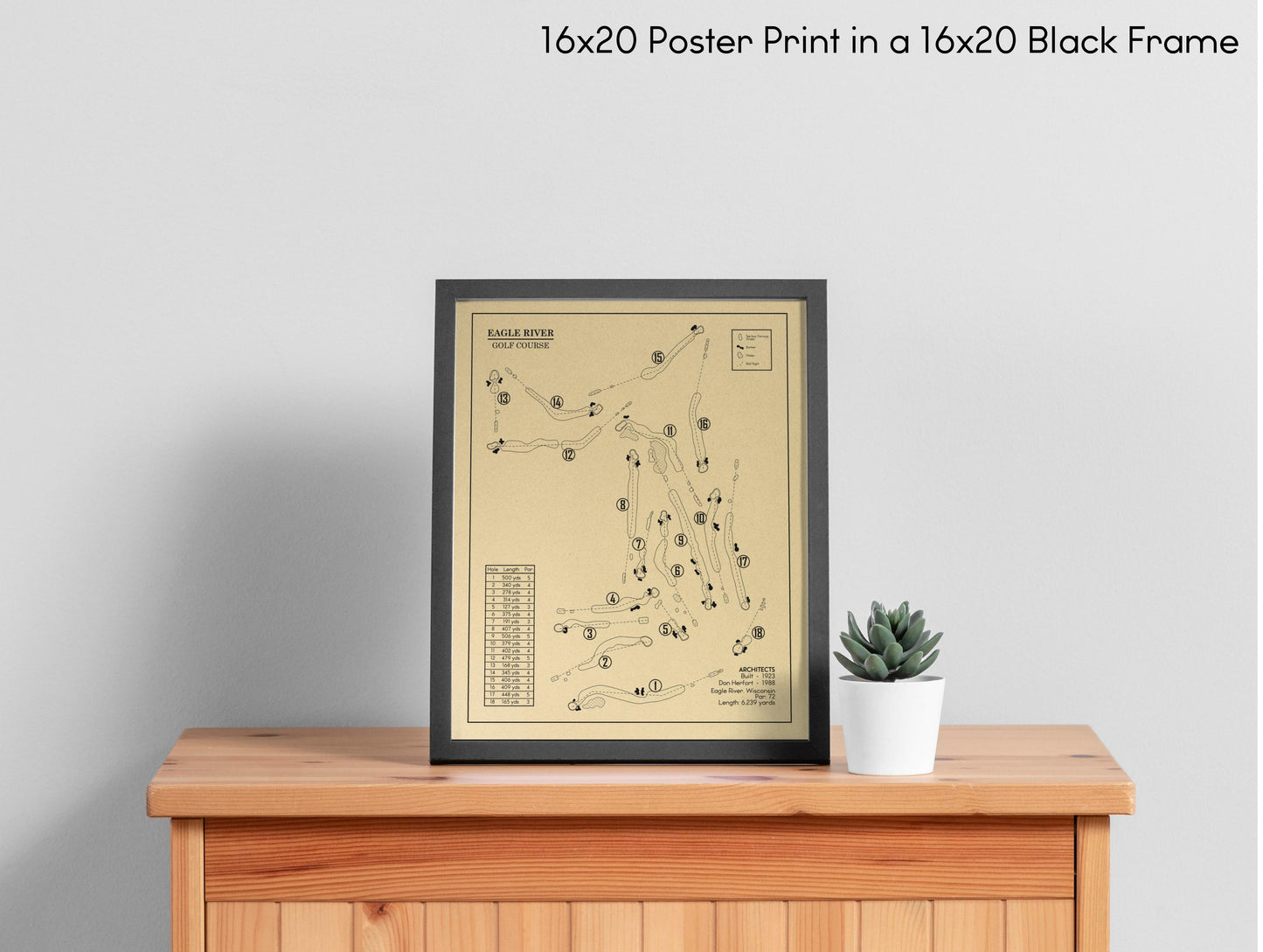 Eagle River Golf Course Outline (Print)