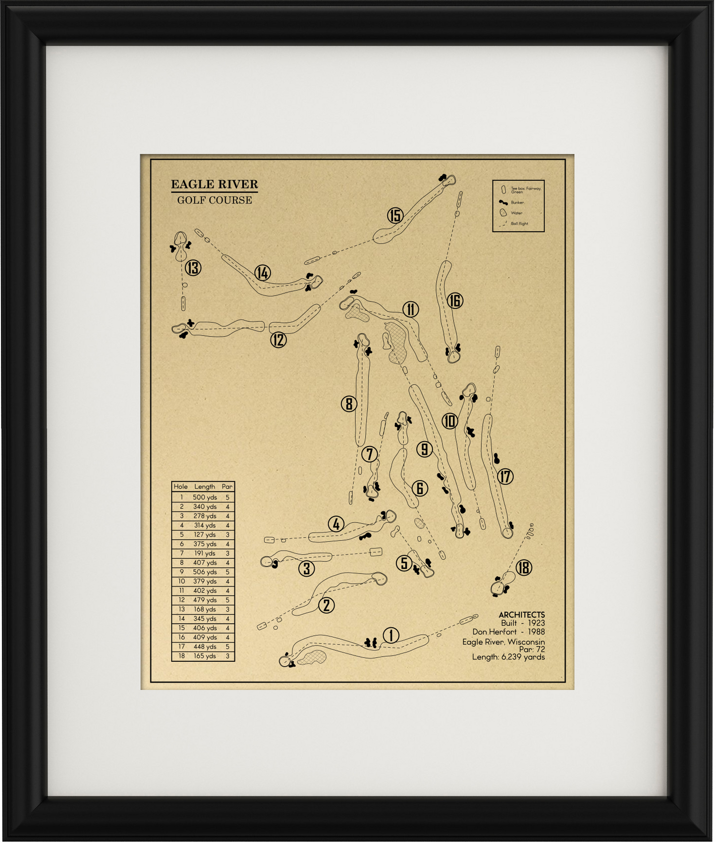Eagle River Golf Course Outline (Print)