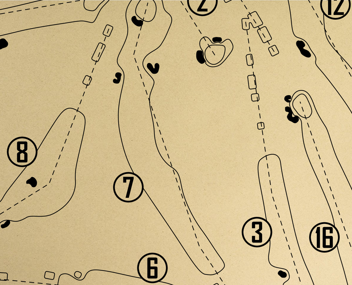 Emerald Valley Golf & Resort Outline (Print)