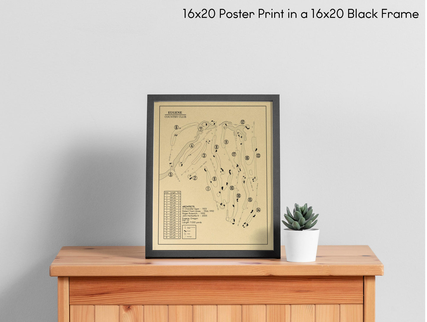 Eugene Country Club Outline (Print)