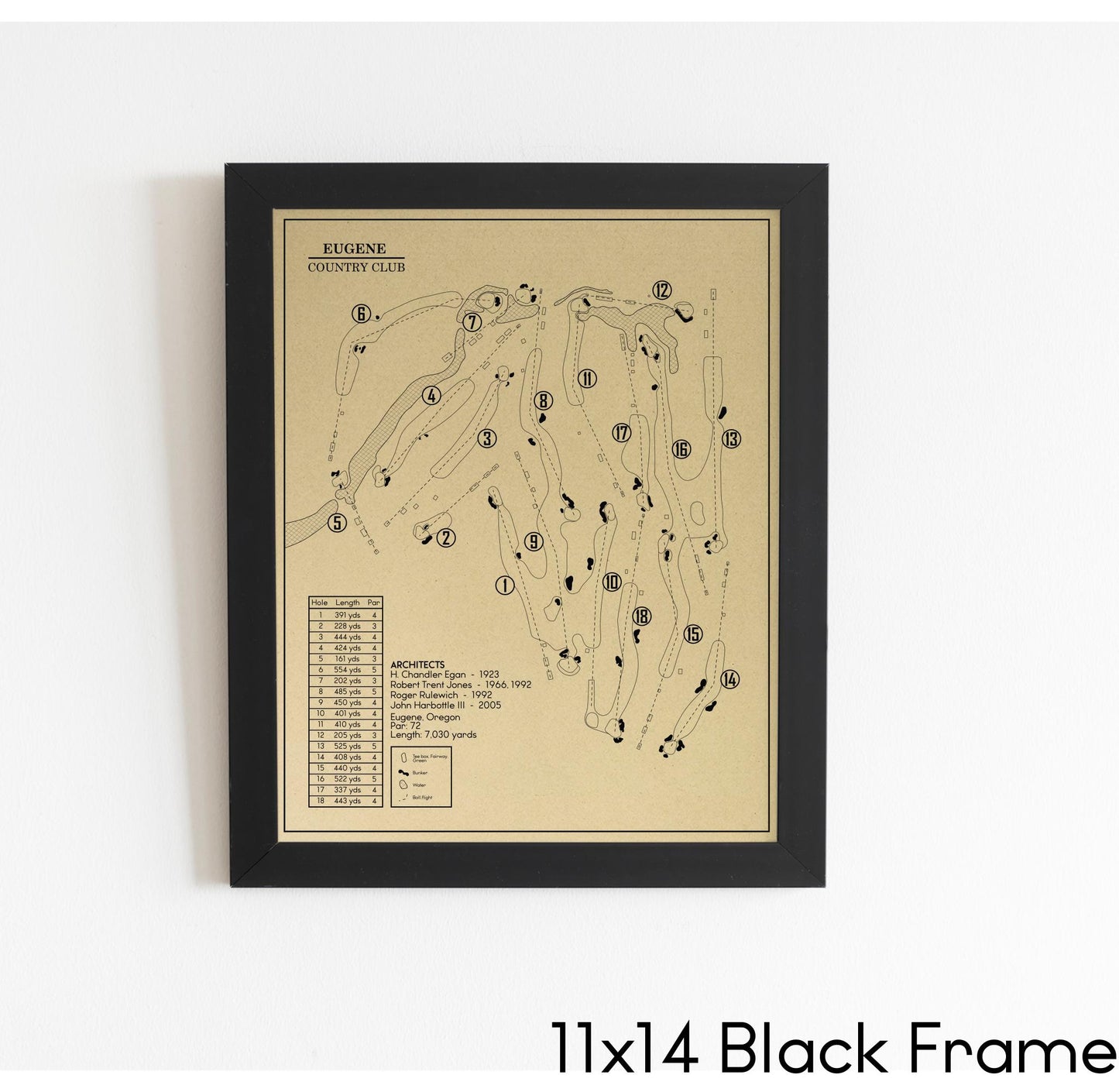 Eugene Country Club Outline (Print)