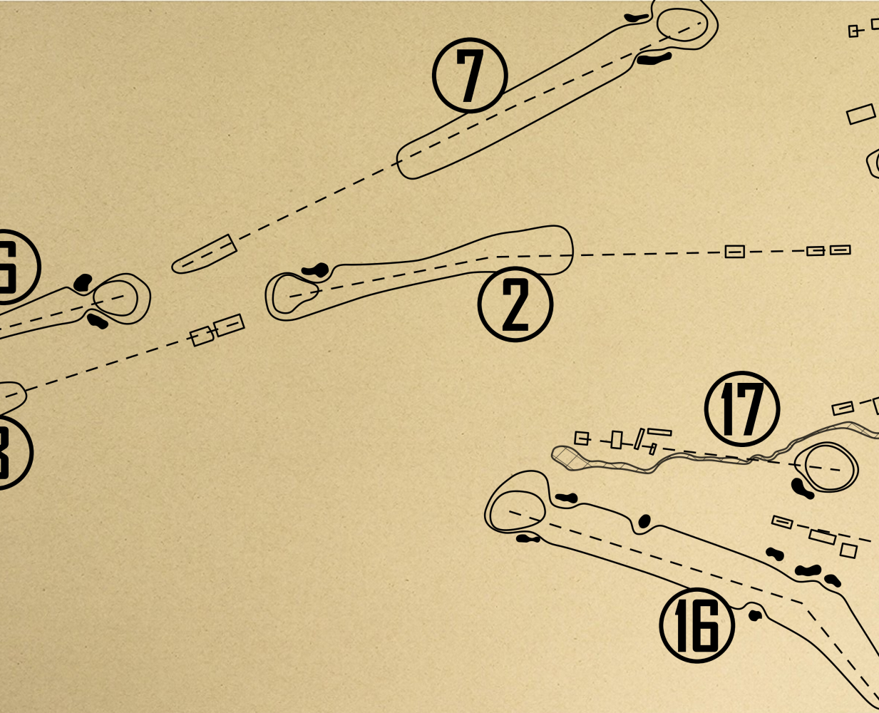 Framingham Country Club Outline (Print)
