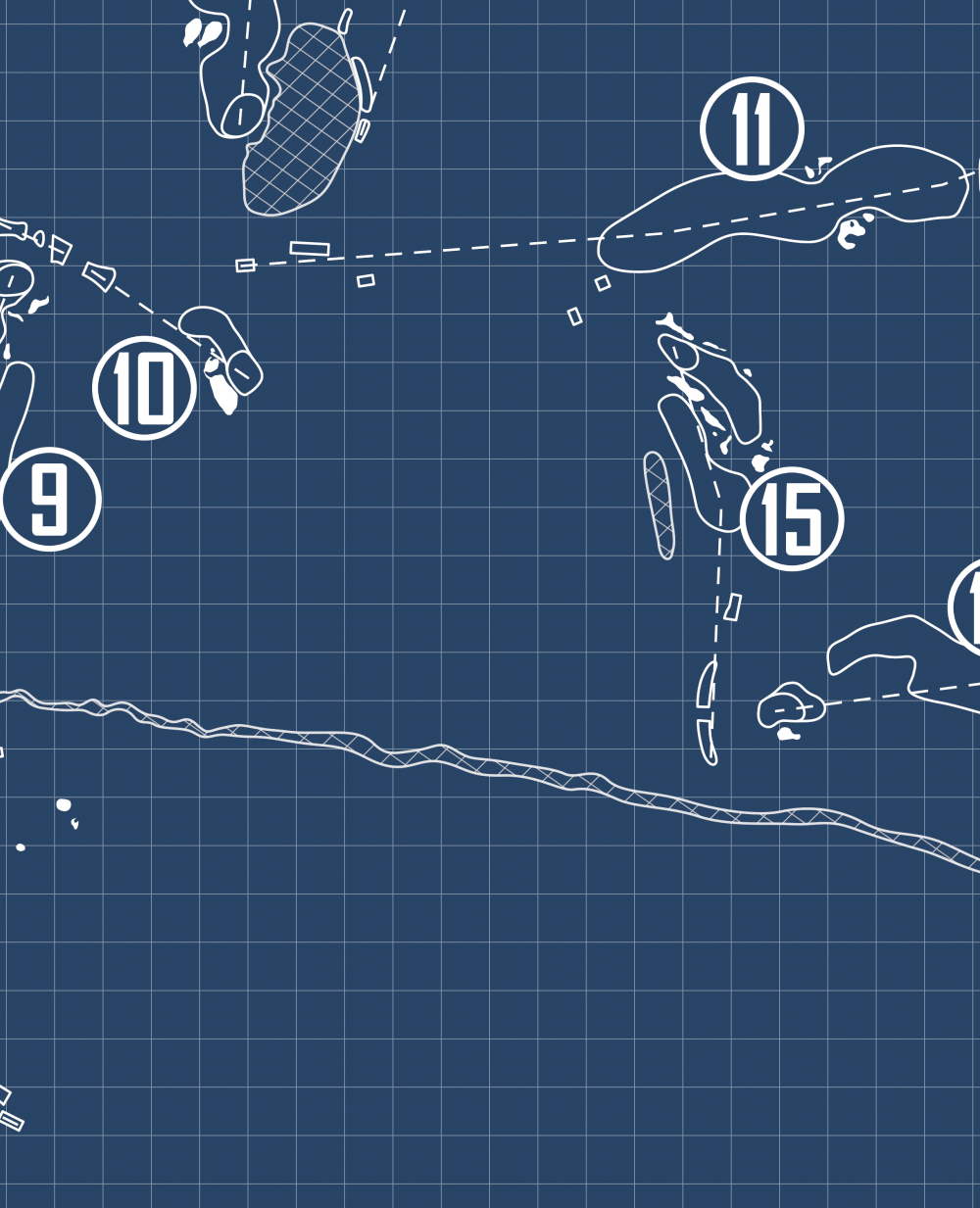 French Creek Golf Club Blueprint (Print)