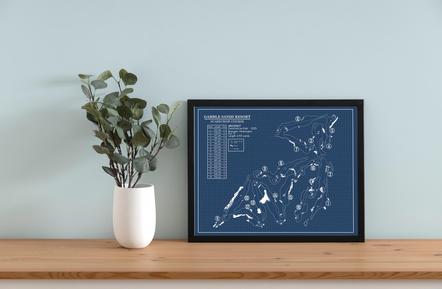 Gamble Sands Resort - Scarecrow Course Blueprint (Print)