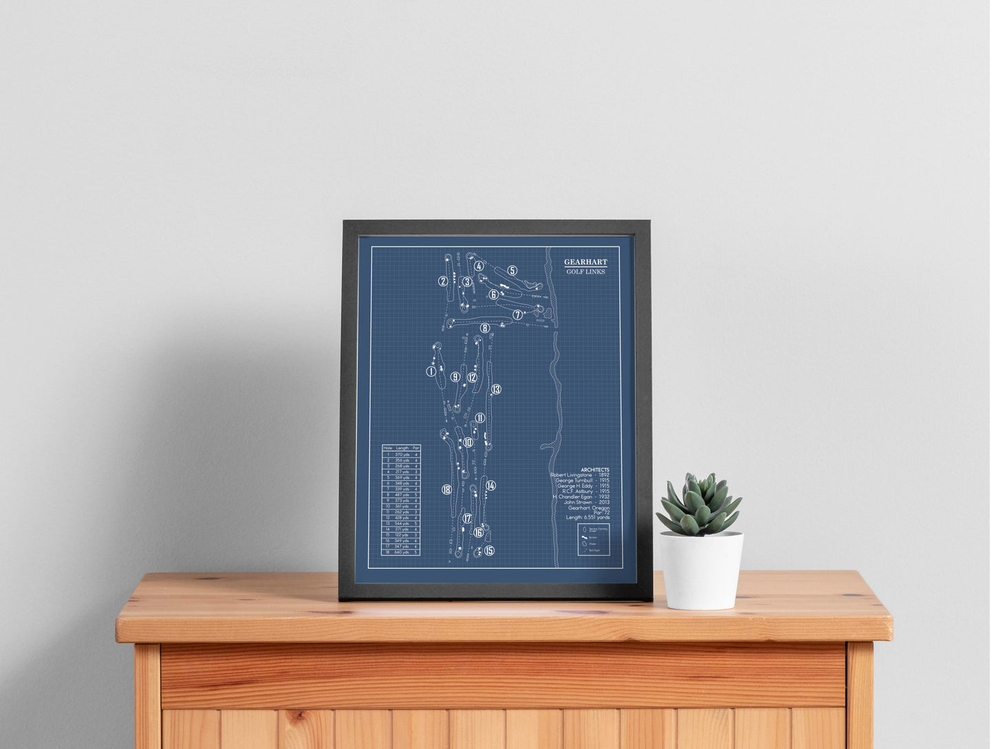 Gearhart Golf Links Blueprint (Print)