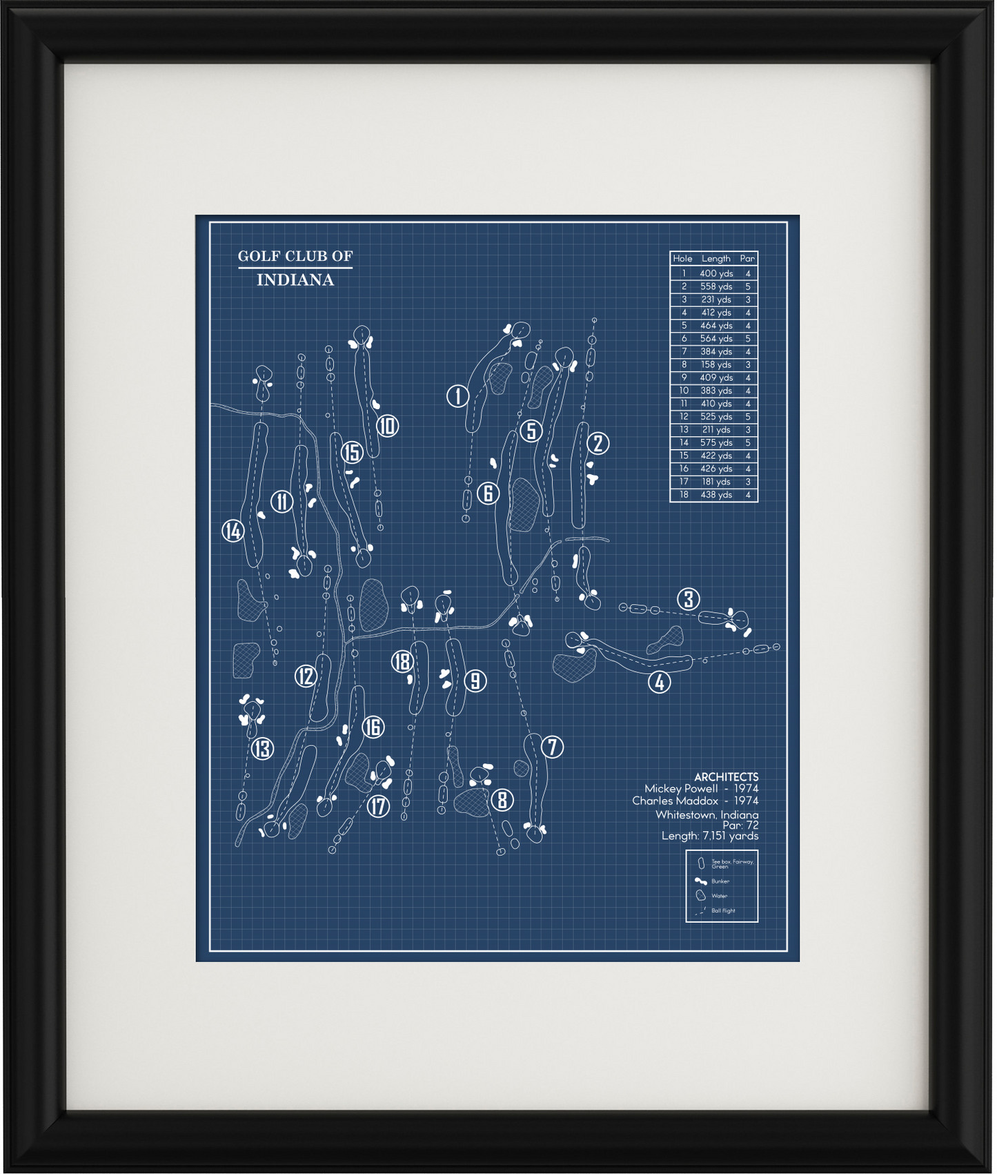 The Golf Club of Indiana Blueprint (Print)