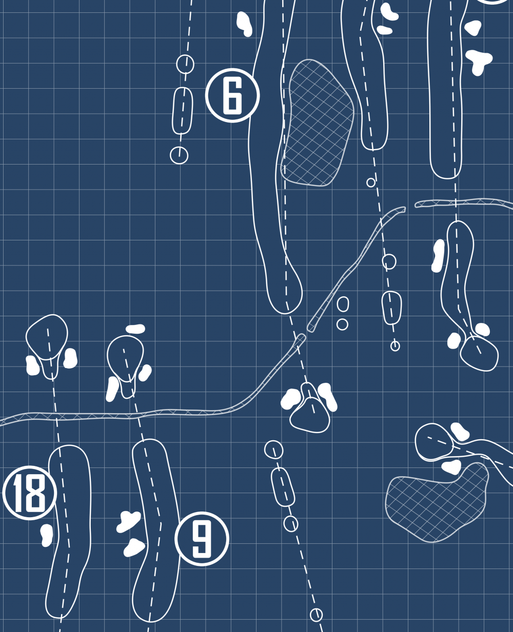 The Golf Club of Indiana Blueprint (Print)
