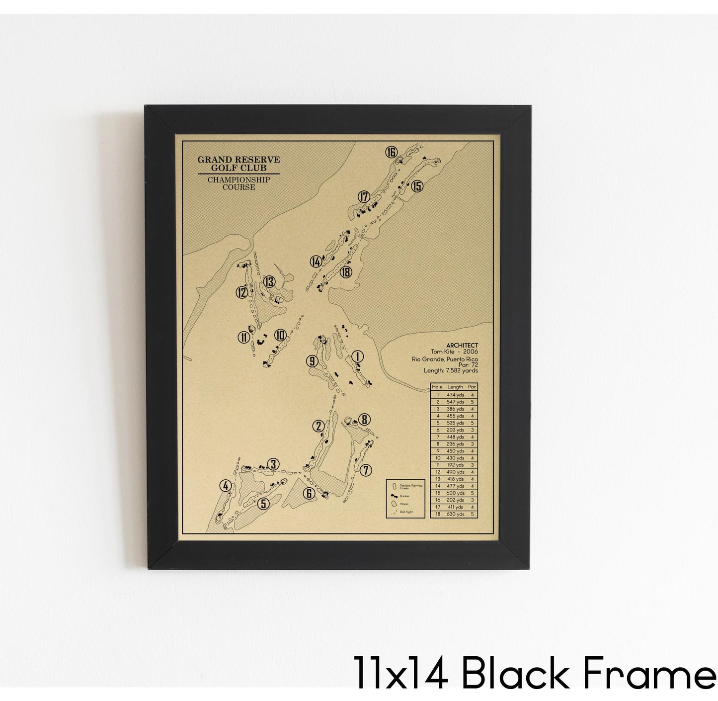 Grand Reserve Golf Club Championship Course Outline (Print)