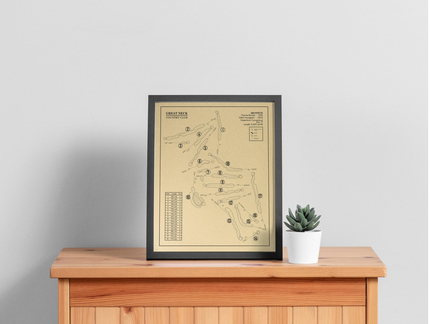 Great Neck Country Club Outline (Print)