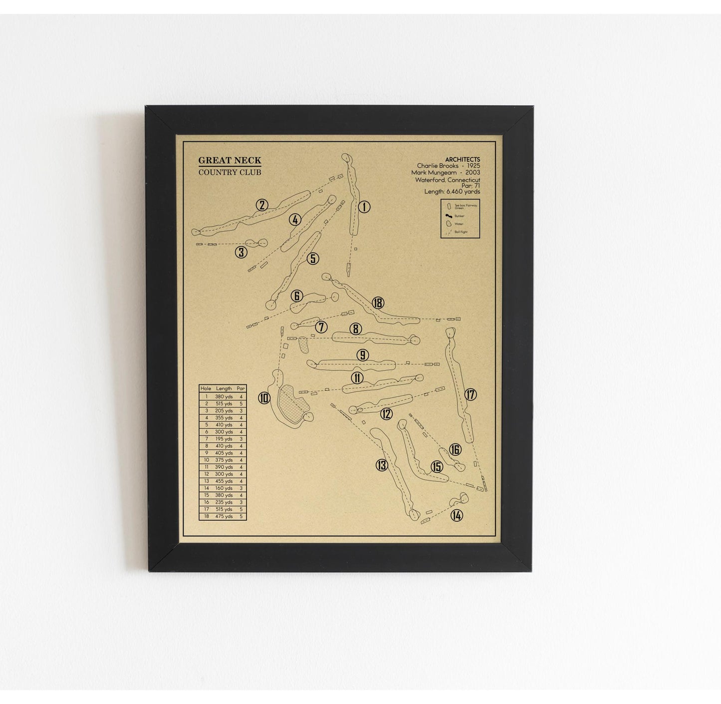Great Neck Country Club Outline (Print)