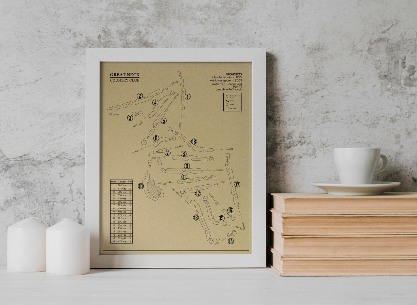 Great Neck Country Club Outline (Print)